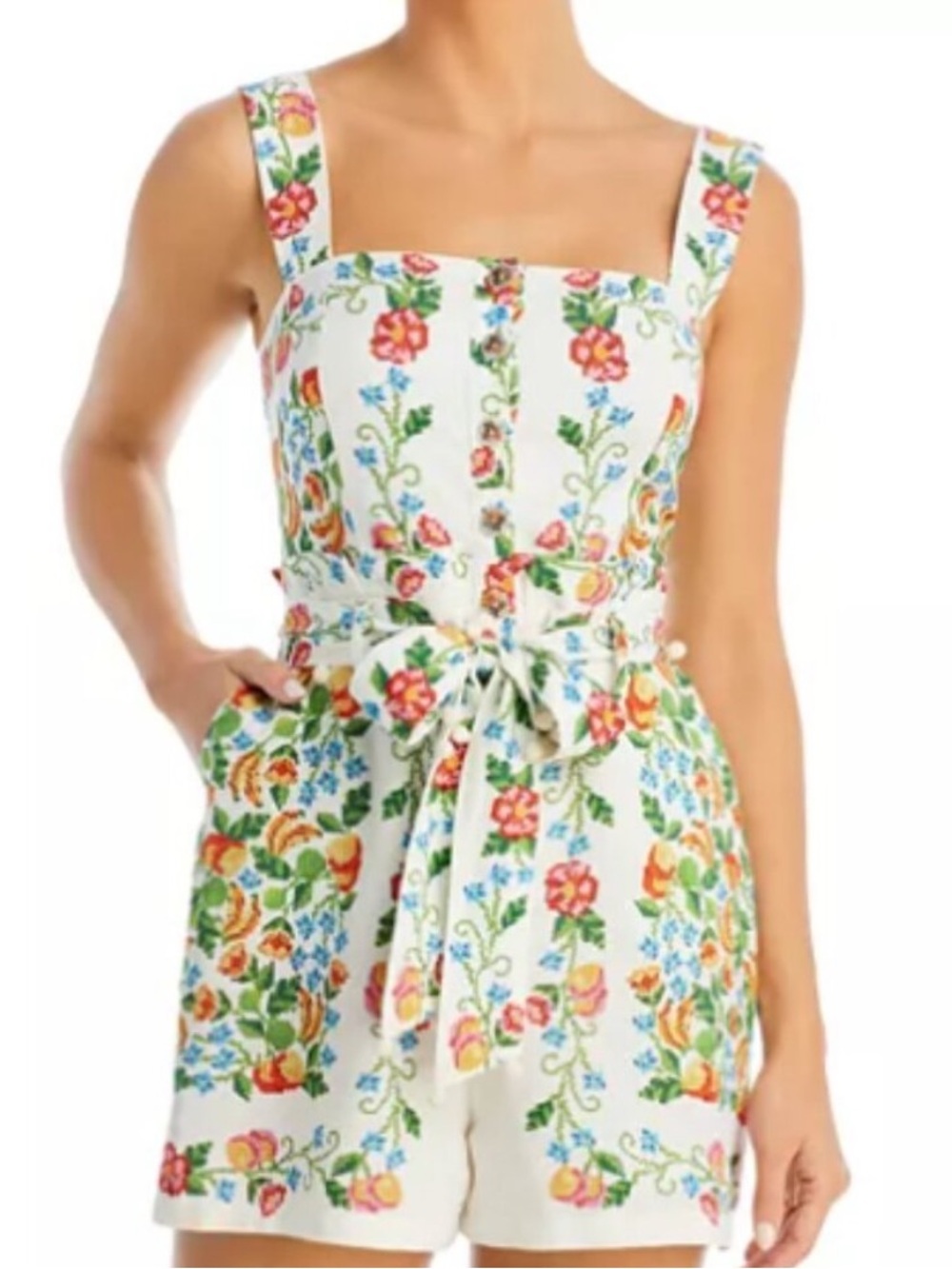 Farm Rio Tropical Romance Romper